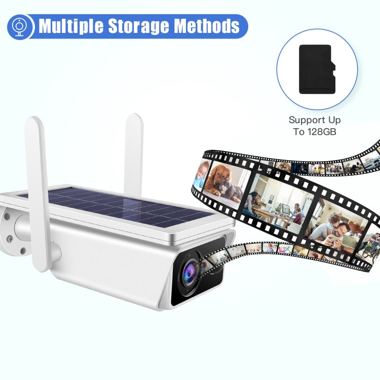 T13-2 1080P HD Solar Powered 2.4GHz WiFi Security Camera without Battery, Support Motion Detection, Night Vision, Two Way Audio, TF Card, T13-2 without Battery T13-2 1080P HD Solar Powered 2.4GHz WiFi Security Camera without Battery, Support Motion Detection, Night Vision, Two Way Audio, TF Card, T13-2 without Battery